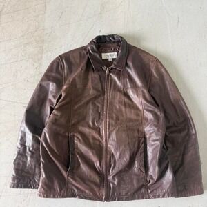 Vintage Wilson Brown Leather Jacket Mens Xlarge